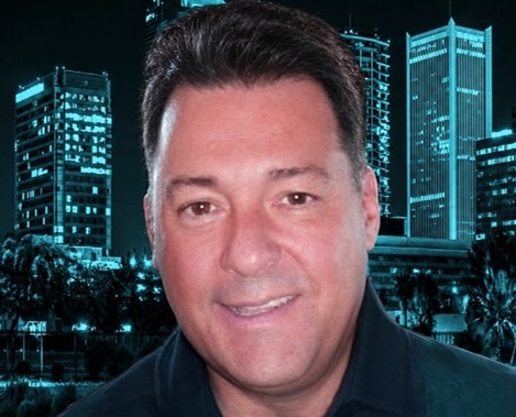 Tony Raimondo working in a professional recording studio